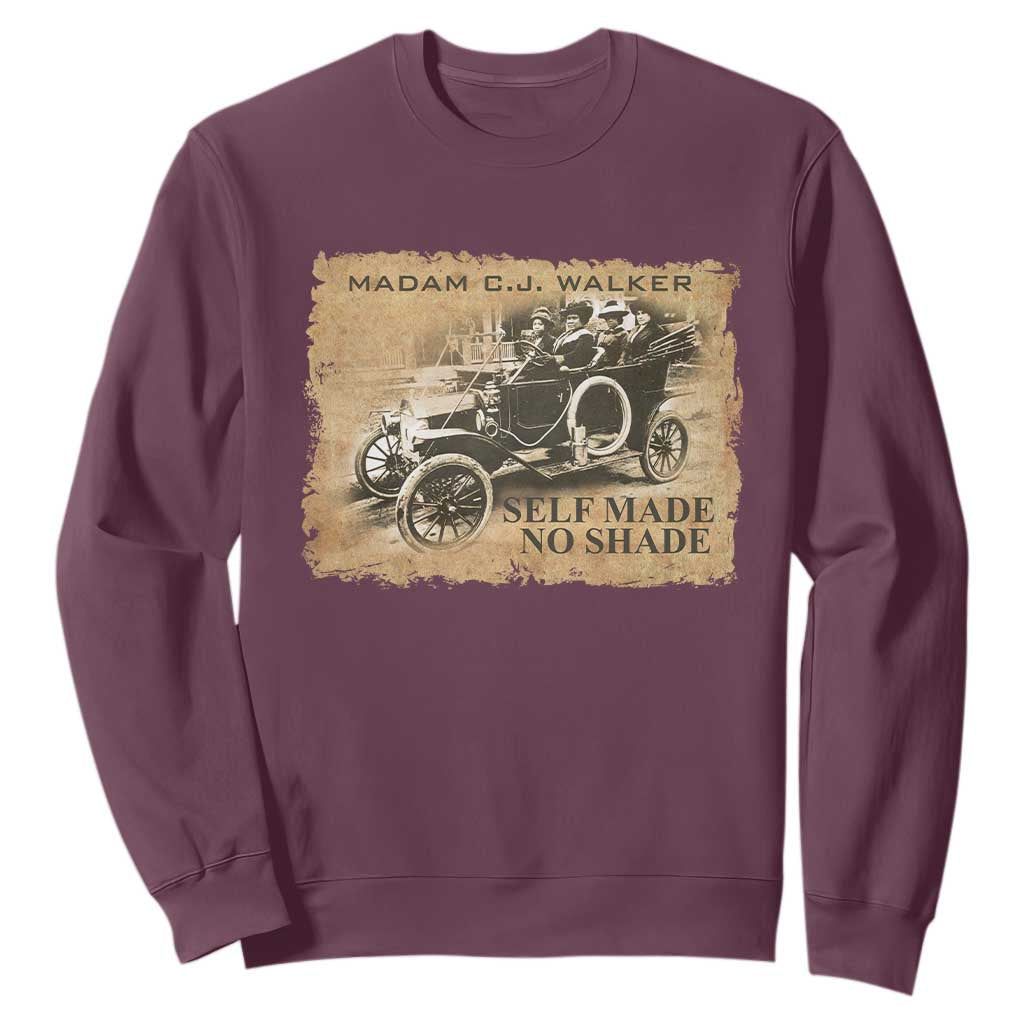 Madam C.J. Walker Sweatshirt Self Made No Shade Black History TS09