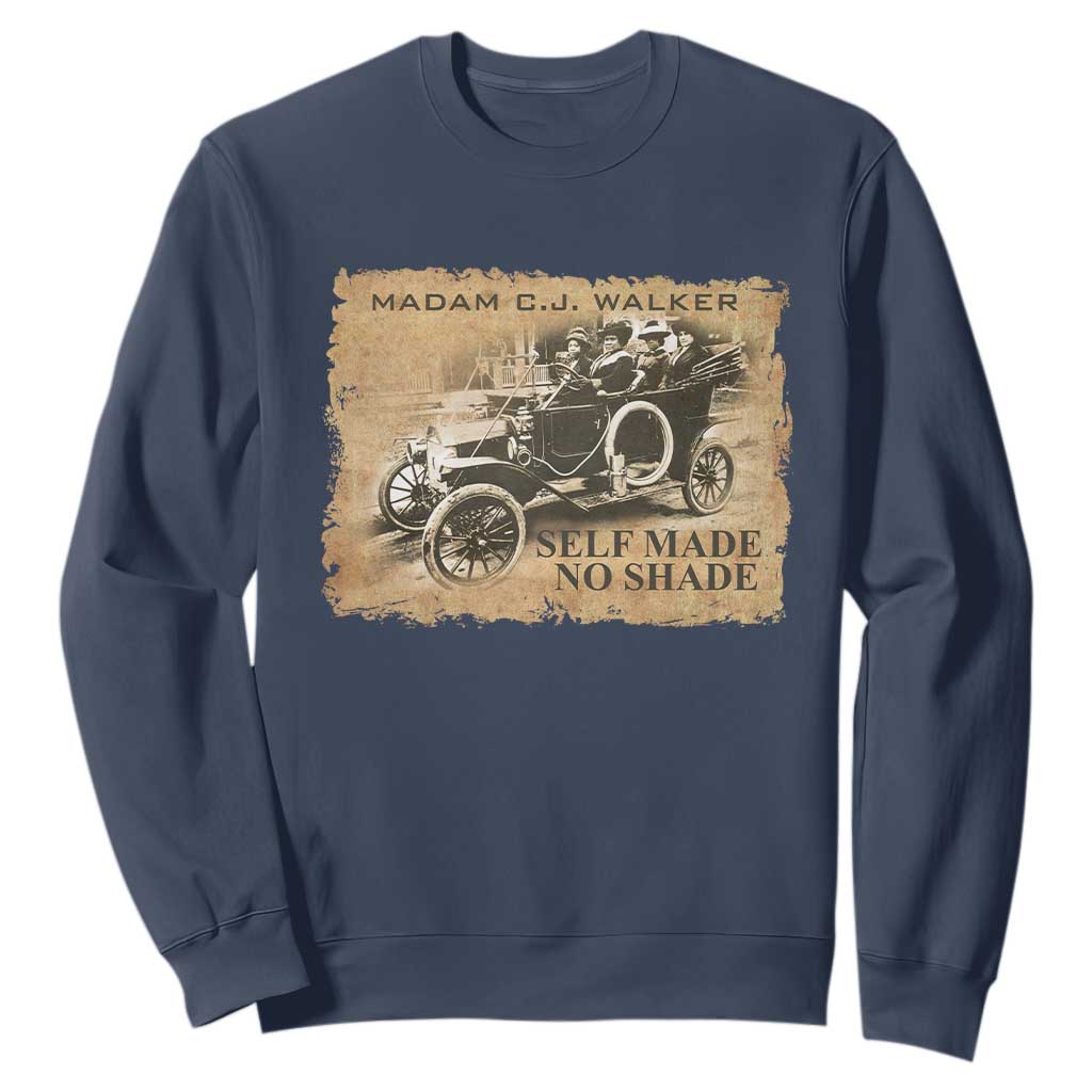 Madam C.J. Walker Sweatshirt Self Made No Shade Black History TS09