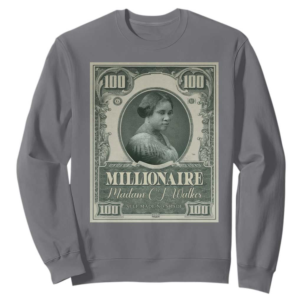 Madam C.J. Walker Sweatshirt Millionaire Black Women Pride TS09