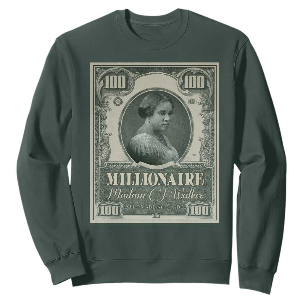 Madam C.J. Walker Sweatshirt Millionaire Black Women Pride TS09