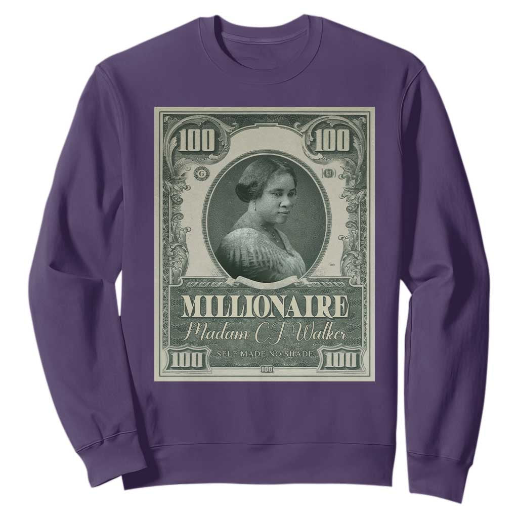 Madam C.J. Walker Sweatshirt Millionaire Black Women Pride TS09