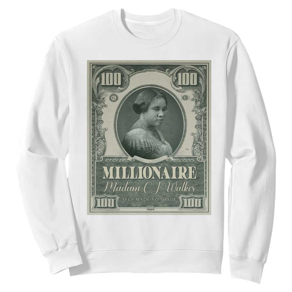 Madam C.J. Walker Sweatshirt Millionaire Black Women Pride TS09