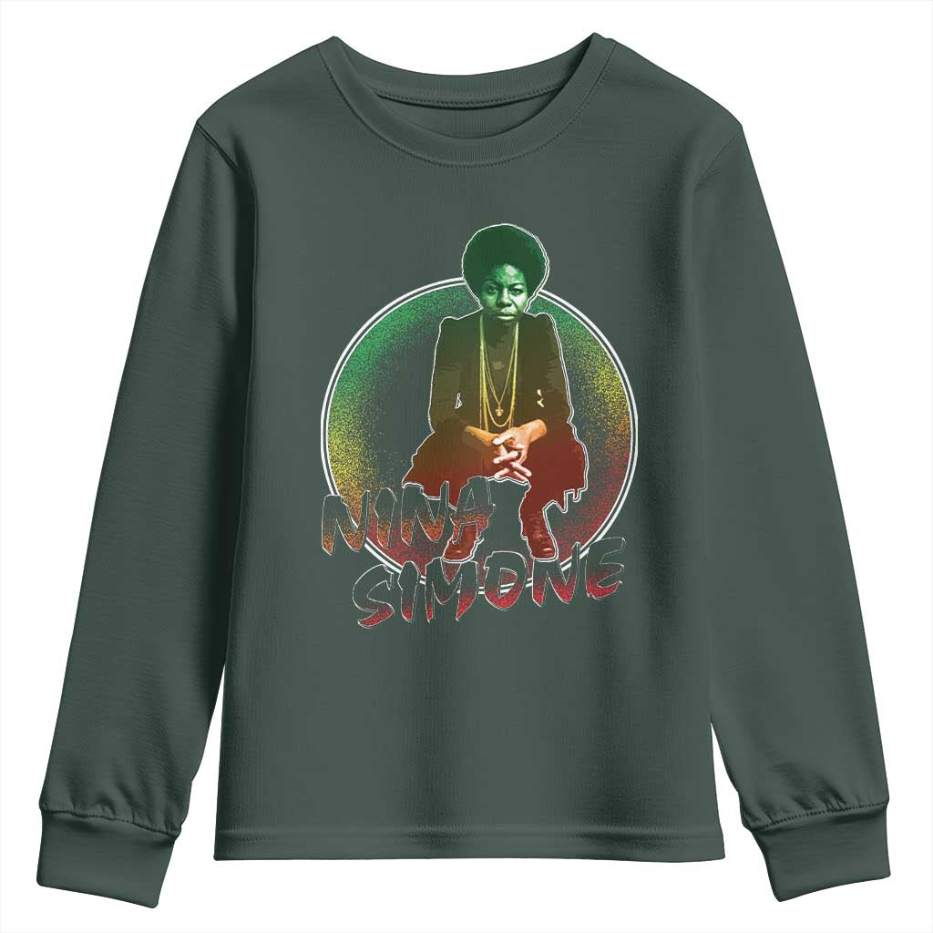 Nina Simone Youth Sweatshirt Black Women History Pride TS09