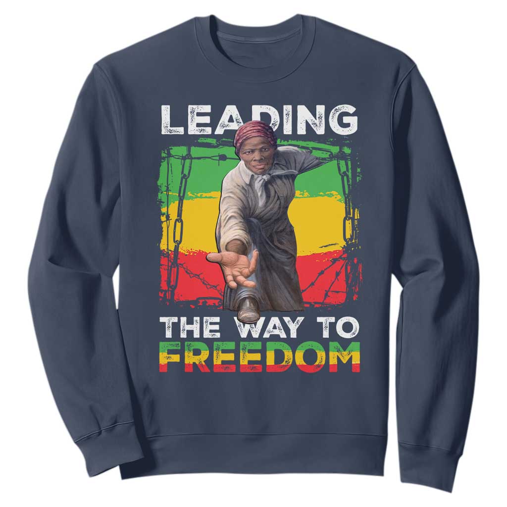 Harriet Tubman Sweatshirt Leading The Way To Freedom Black History TS09