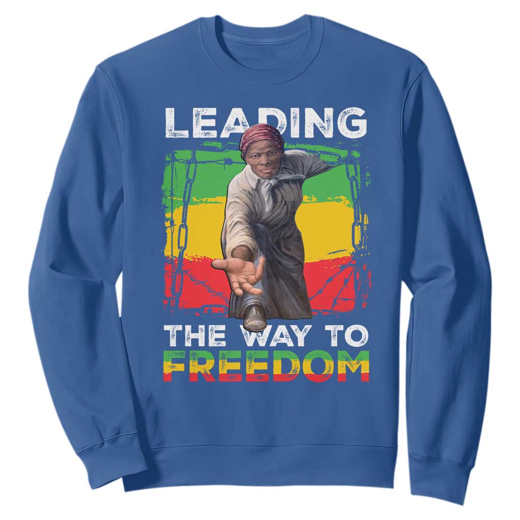 Harriet Tubman Sweatshirt Leading The Way To Freedom Black History TS09