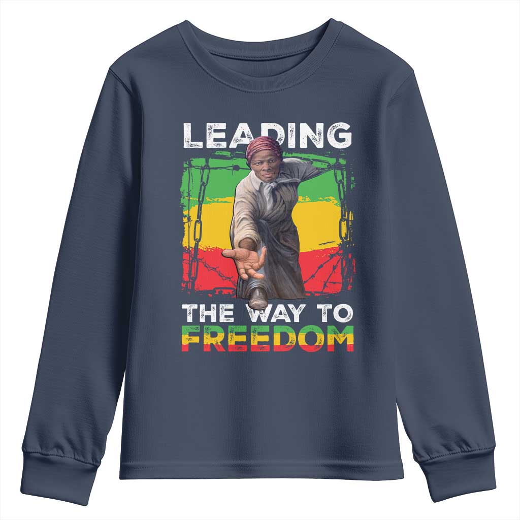 Harriet Tubman Youth Sweatshirt Leading The Way To Freedom Black History TS09