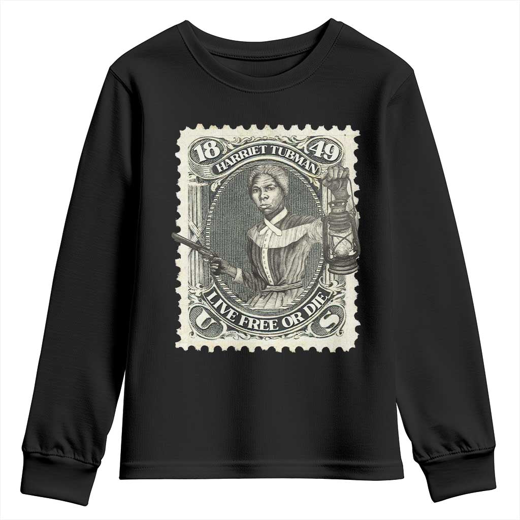 Harriet Tubman Youth Sweatshirt Live Free Or Die Black History TS09