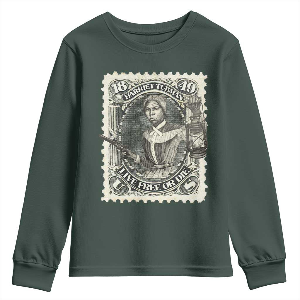 Harriet Tubman Youth Sweatshirt Live Free Or Die Black History TS09