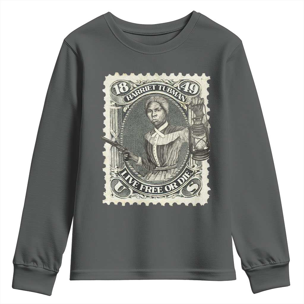 Harriet Tubman Youth Sweatshirt Live Free Or Die Black History TS09