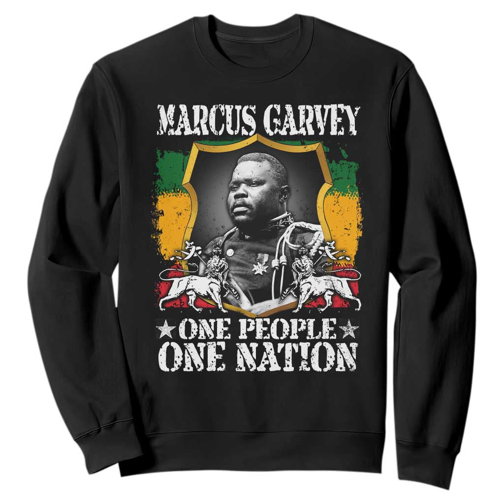 Marcus Garvey Sweatshirt One People One Nation Jamaica Legends Rasta TS09
