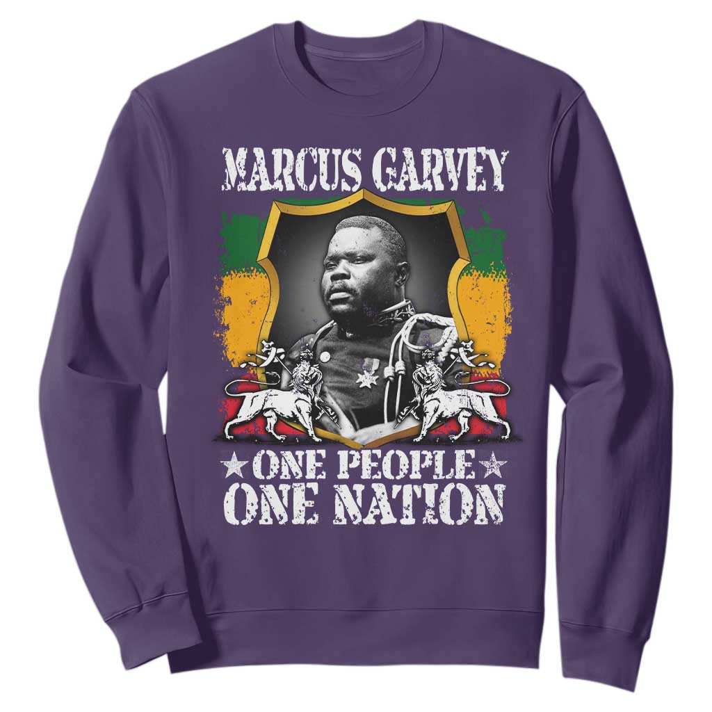 Marcus Garvey Sweatshirt One People One Nation Jamaica Legends Rasta TS09