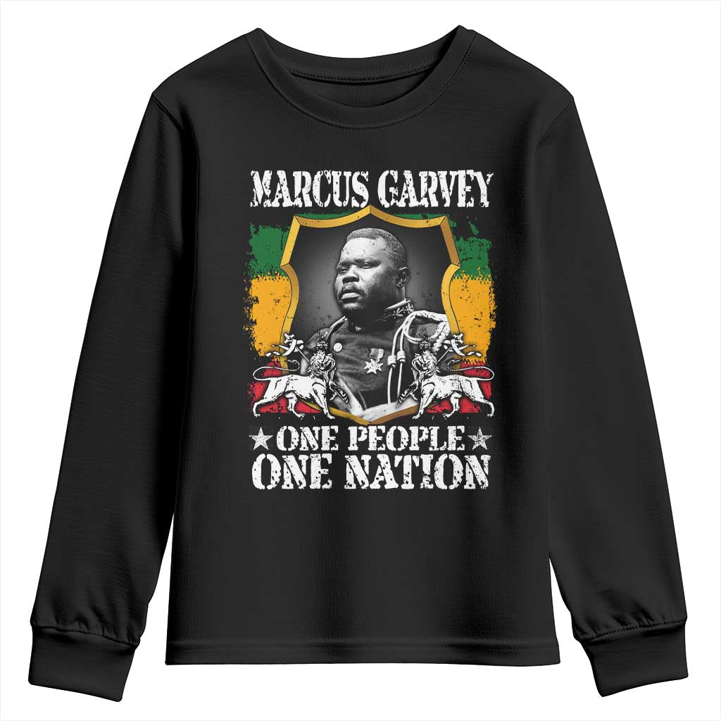 Marcus Garvey Youth Sweatshirt One People One Nation Jamaica Legends Rasta TS09