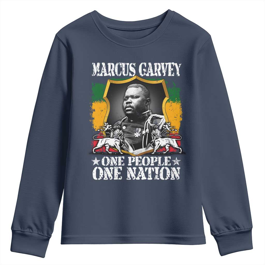 Marcus Garvey Youth Sweatshirt One People One Nation Jamaica Legends Rasta TS09