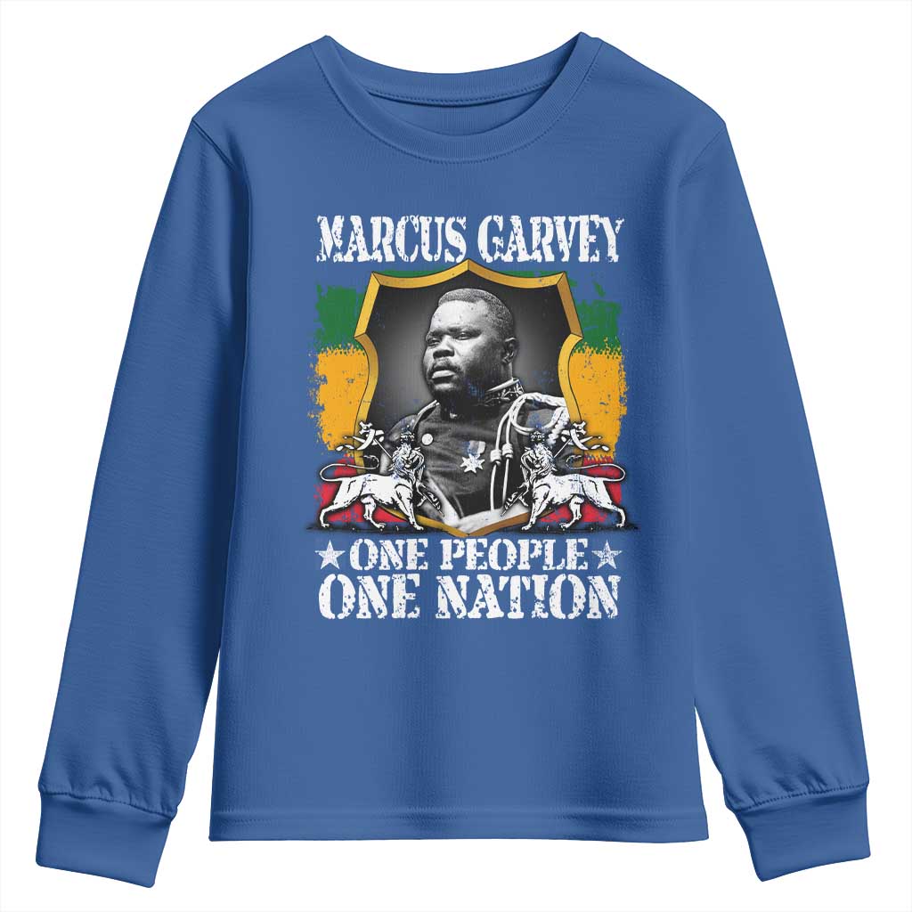 Marcus Garvey Youth Sweatshirt One People One Nation Jamaica Legends Rasta TS09
