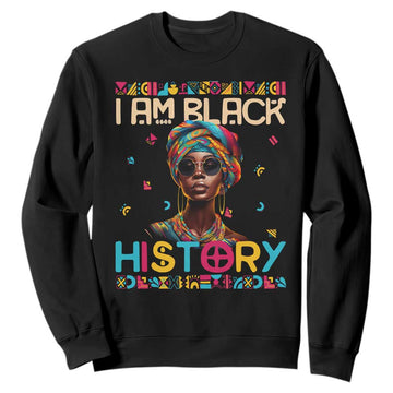 I Am Black History Sweatshirt African American Women Pretty TS09