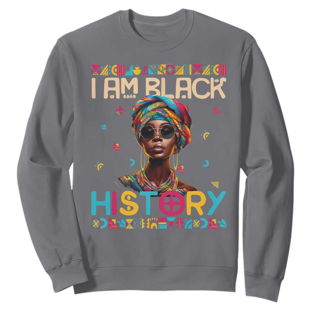 I Am Black History Sweatshirt African American Women Pretty TS09