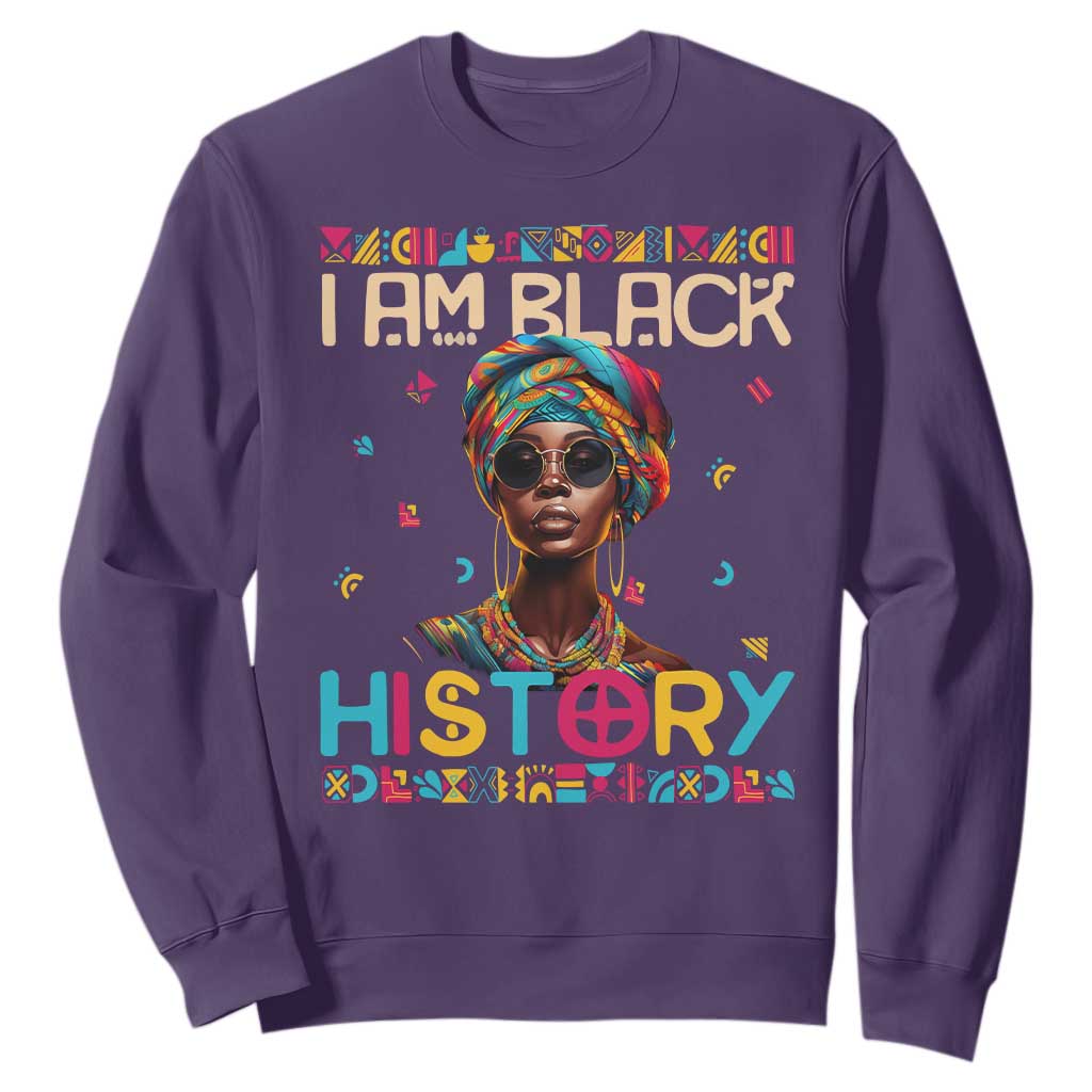 I Am Black History Sweatshirt African American Women Pretty TS09