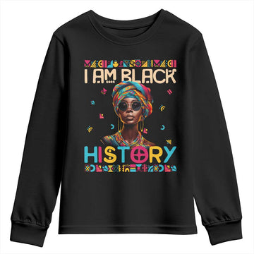 I Am Black History Youth Sweatshirt African American Women Pretty TS09