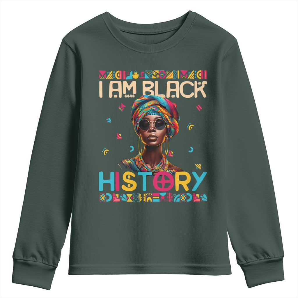 I Am Black History Youth Sweatshirt African American Women Pretty TS09