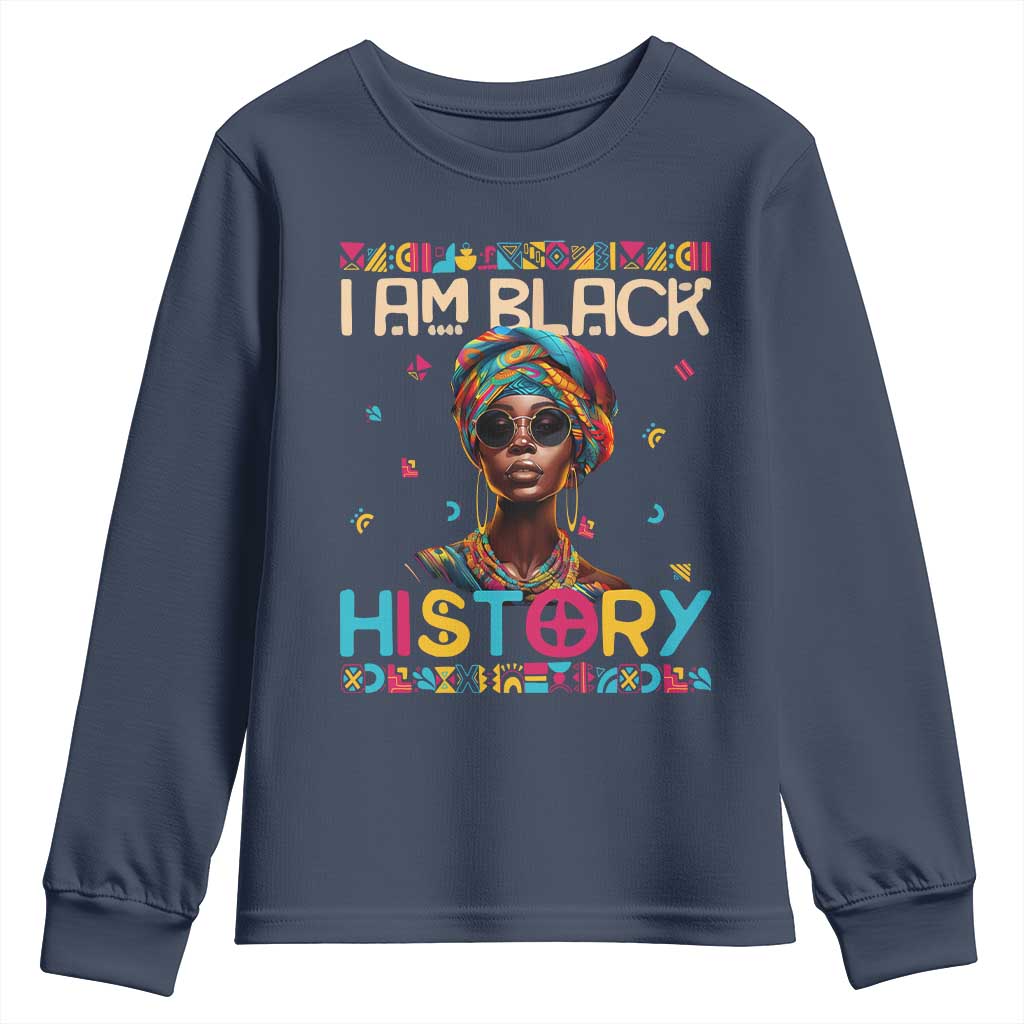 I Am Black History Youth Sweatshirt African American Women Pretty TS09