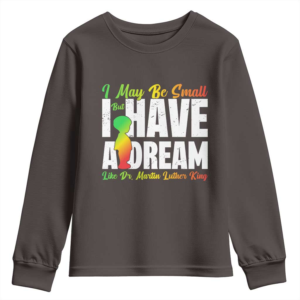 Martin Luther King Jr Youth Sweatshirt I May Be Small But I Have A Dream Like King TS09