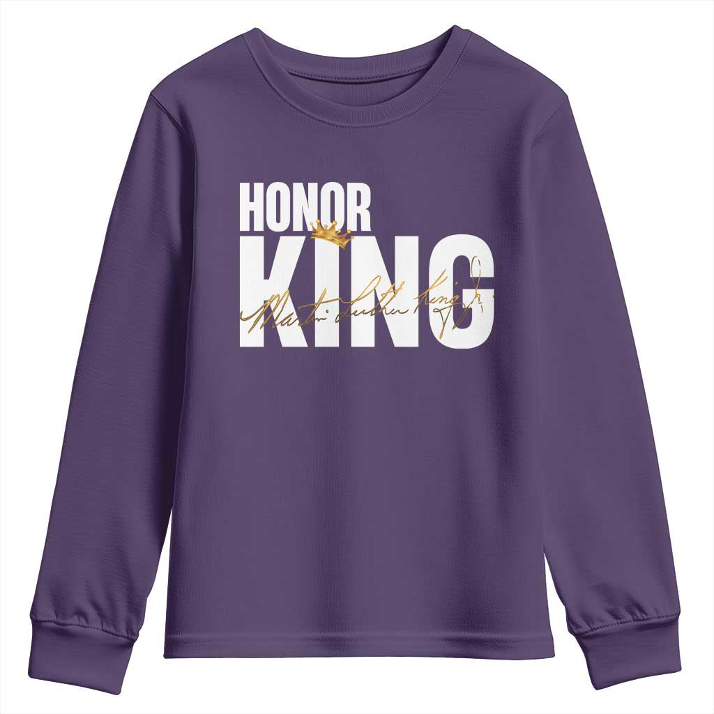Martin Luther King Jr Day Youth Sweatshirt Honoring The King MLK TS09
