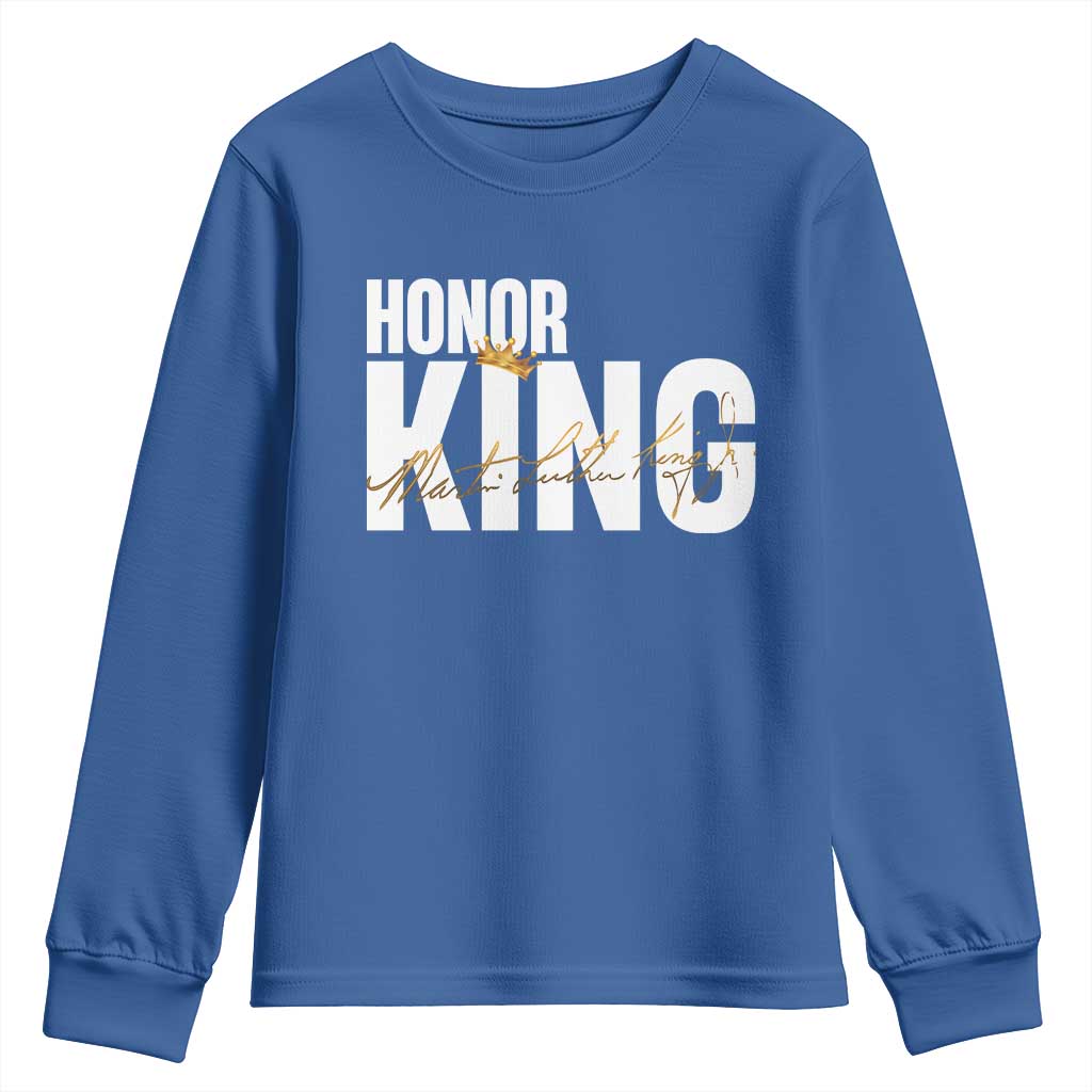 Martin Luther King Jr Day Youth Sweatshirt Honoring The King MLK TS09