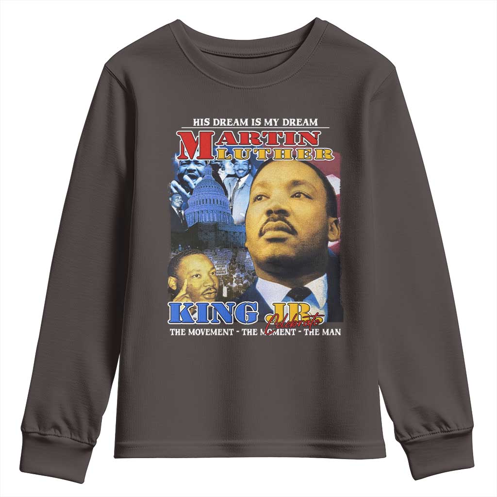 Martin Luther King Jr Youth Sweatshirt His Dream Is My Dream American Flag Black History MLK Day TS09