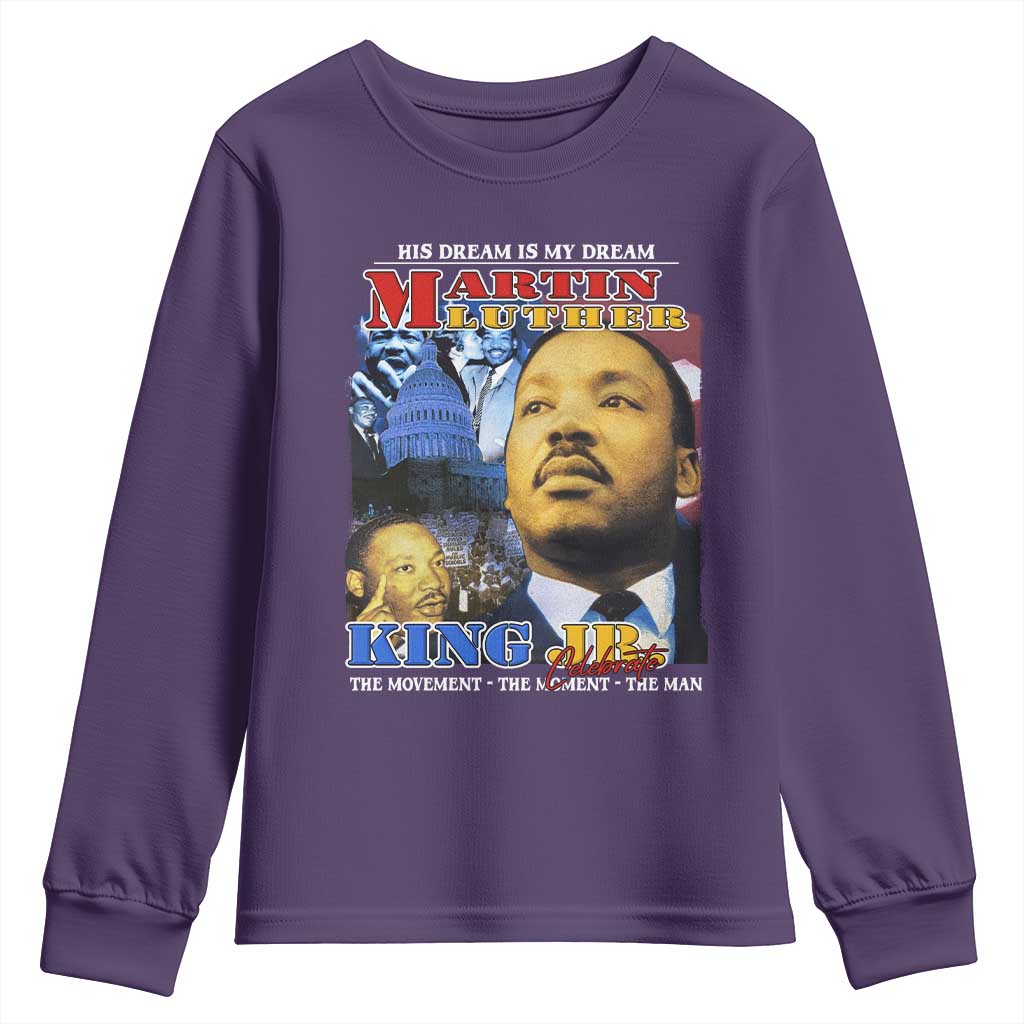 Martin Luther King Jr Youth Sweatshirt His Dream Is My Dream American Flag Black History MLK Day TS09