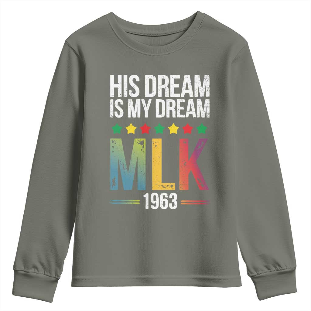Martin Luther King Jr Youth Sweatshirt His Dream Is My Dream 1963 Black History Pride TS09