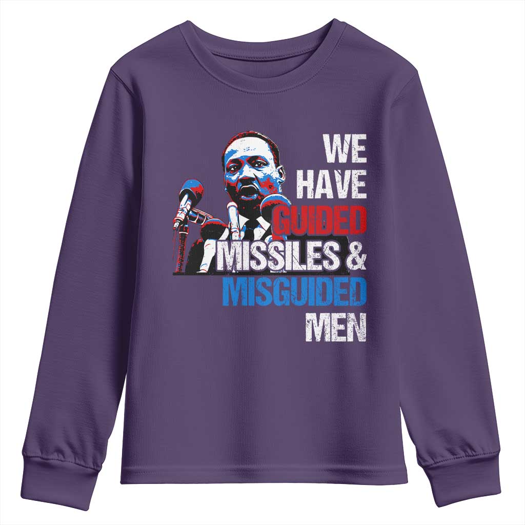 Martin Luther King Jr Youth Sweatshirt We Have Guided Missiles And Misguided Men MLK TS09