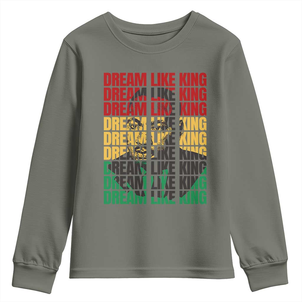 Martin Luther King Jr. Youth Sweatshirt Dream Like King MLK Civil Rights Leaders BHM Black Pride TS09