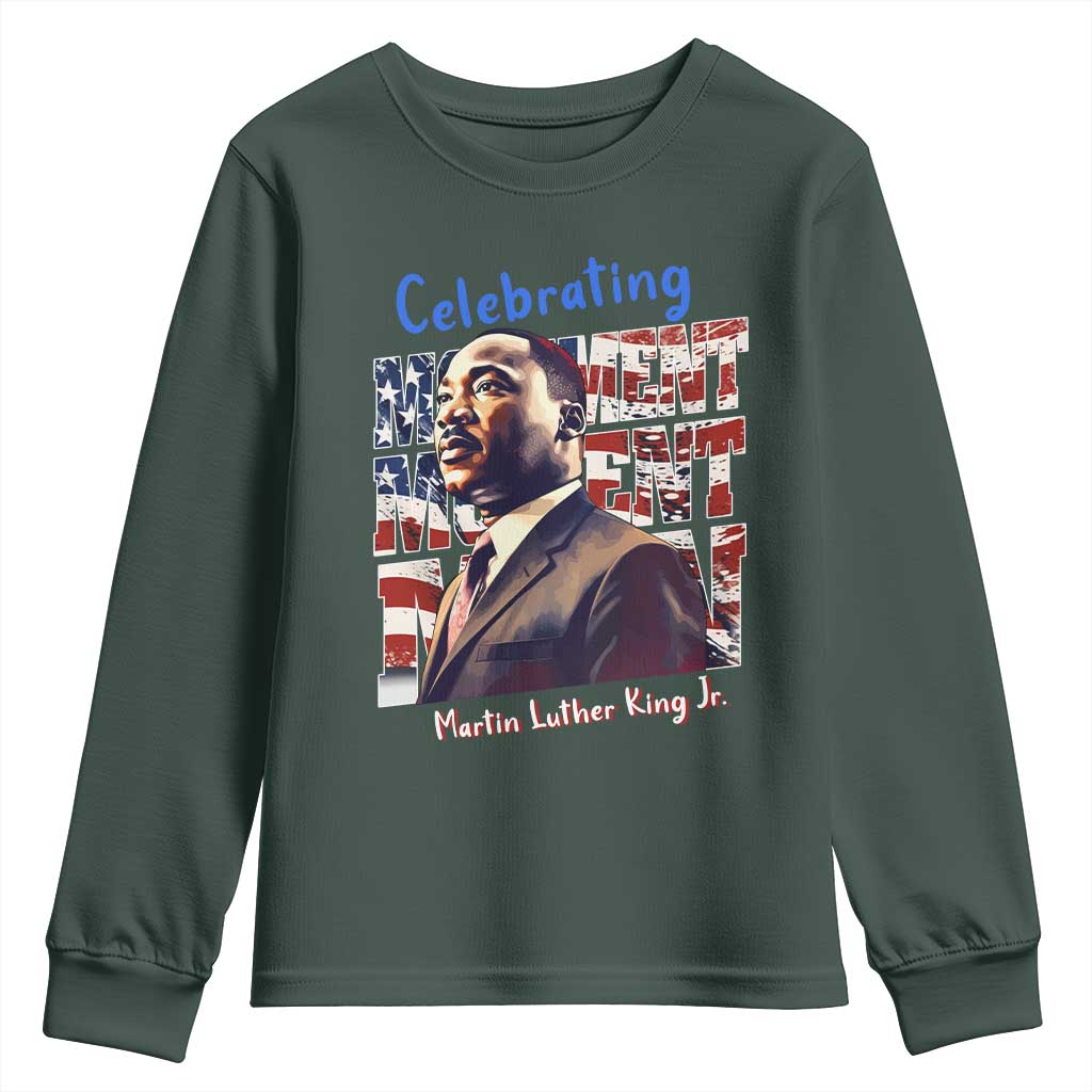 Martin Luther King Jr. Youth Sweatshirt MLK Day Movement Moment Man Black Civil Rights TS09
