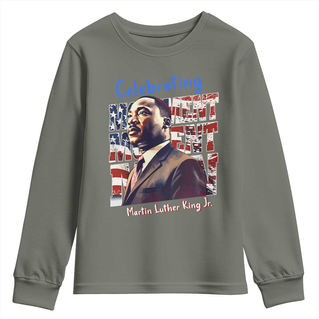 Martin Luther King Jr. Youth Sweatshirt MLK Day Movement Moment Man Black Civil Rights TS09