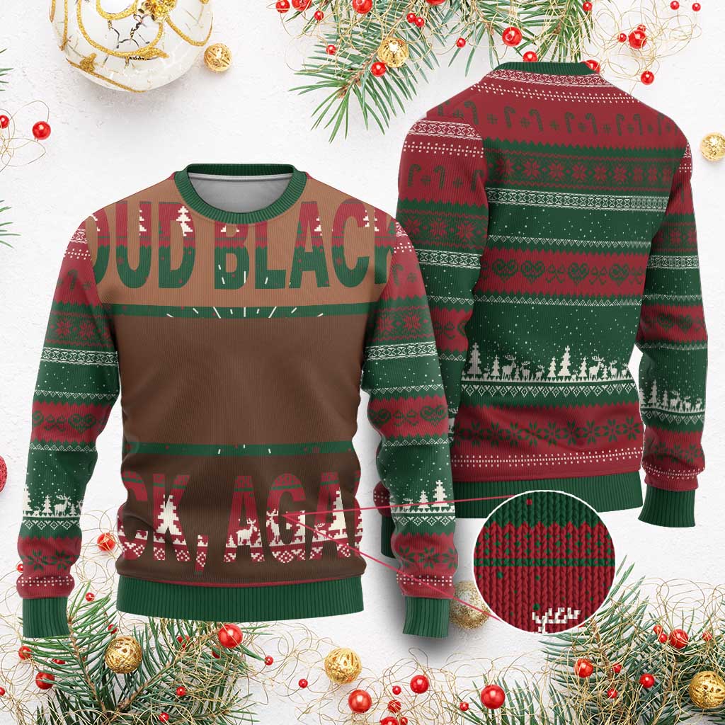 Melanin Pride Ugly Christmas Sweater Yes I'm Mixed With Black History TS09