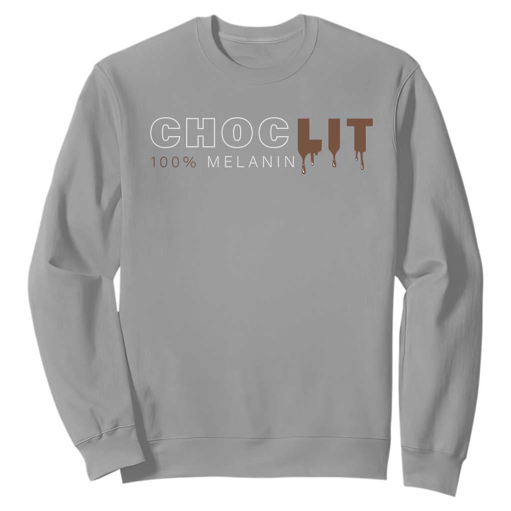 Black Pride Sweatshirt Choclit 100% Melanin African American Afro TS09