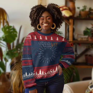 Black Pride Ugly Christmas Sweater Choclit 100% Melanin African American Afro TS09