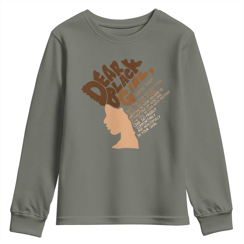 Dear Black Girl Black Women Pride Youth Sweatshirt TS09