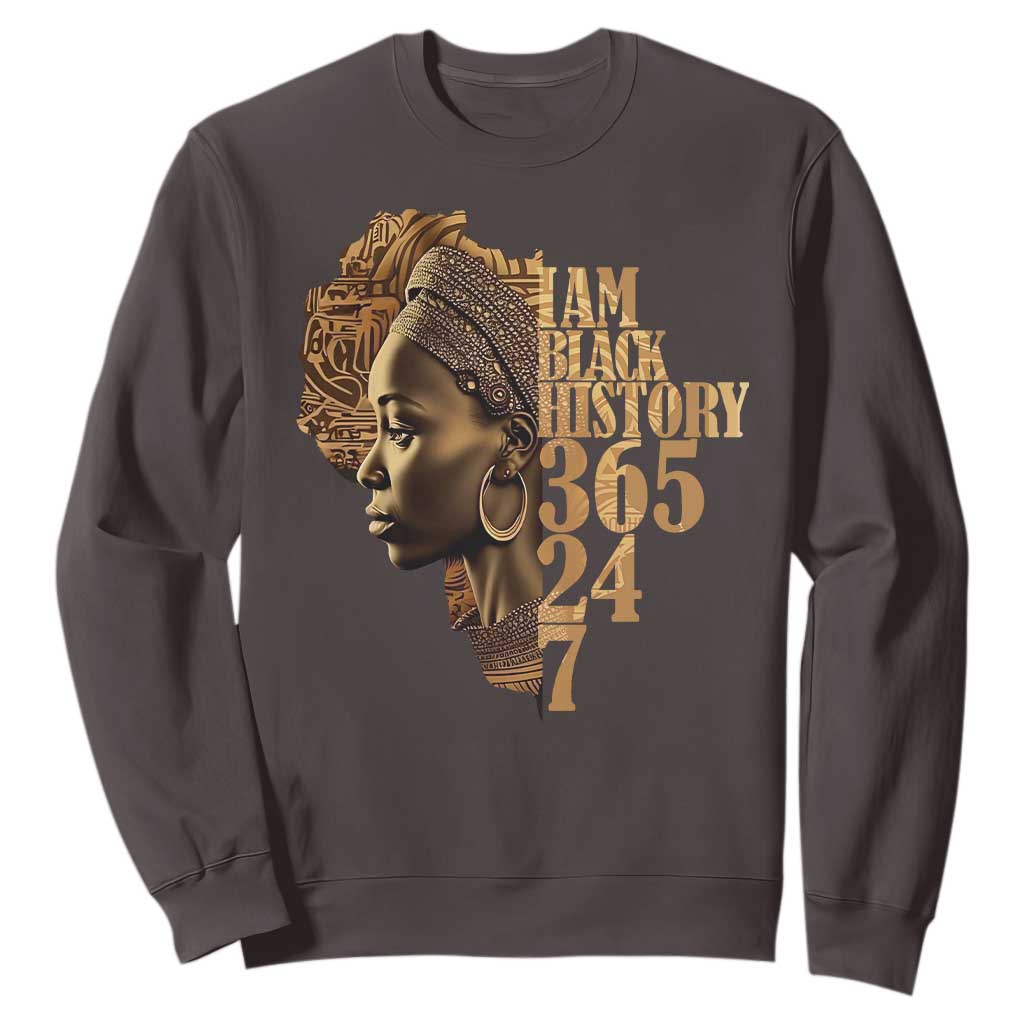 I Am Black History 365 24 7 Sweatshirt TS09