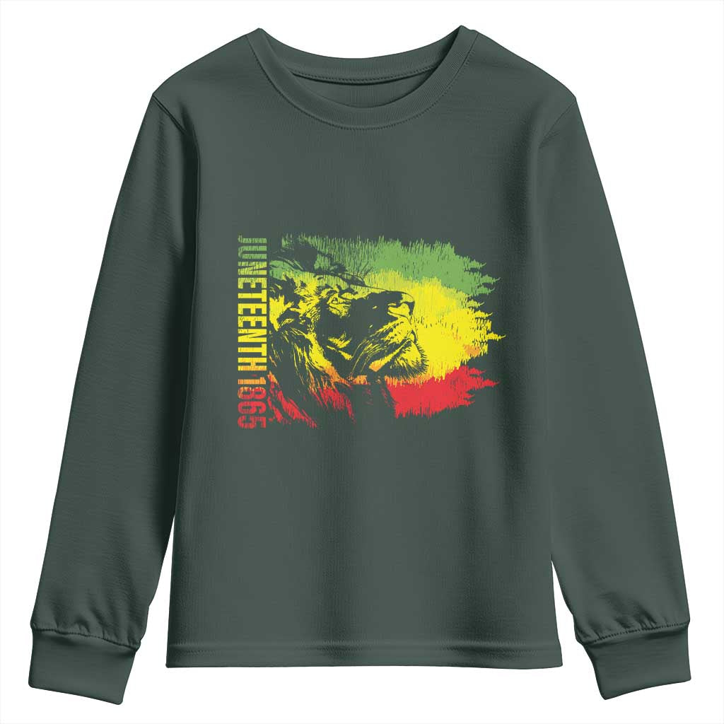 Juneteenth Youth Sweatshirt 1865 African American Lion King TS09