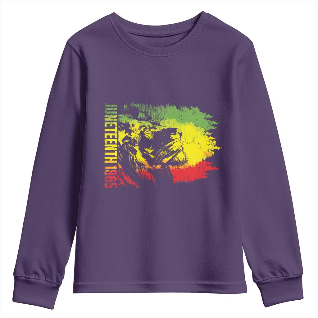 Juneteenth Youth Sweatshirt 1865 African American Lion King TS09