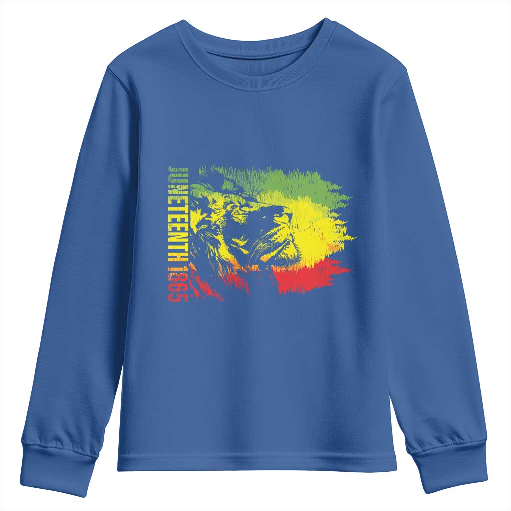 Juneteenth Youth Sweatshirt 1865 African American Lion King TS09