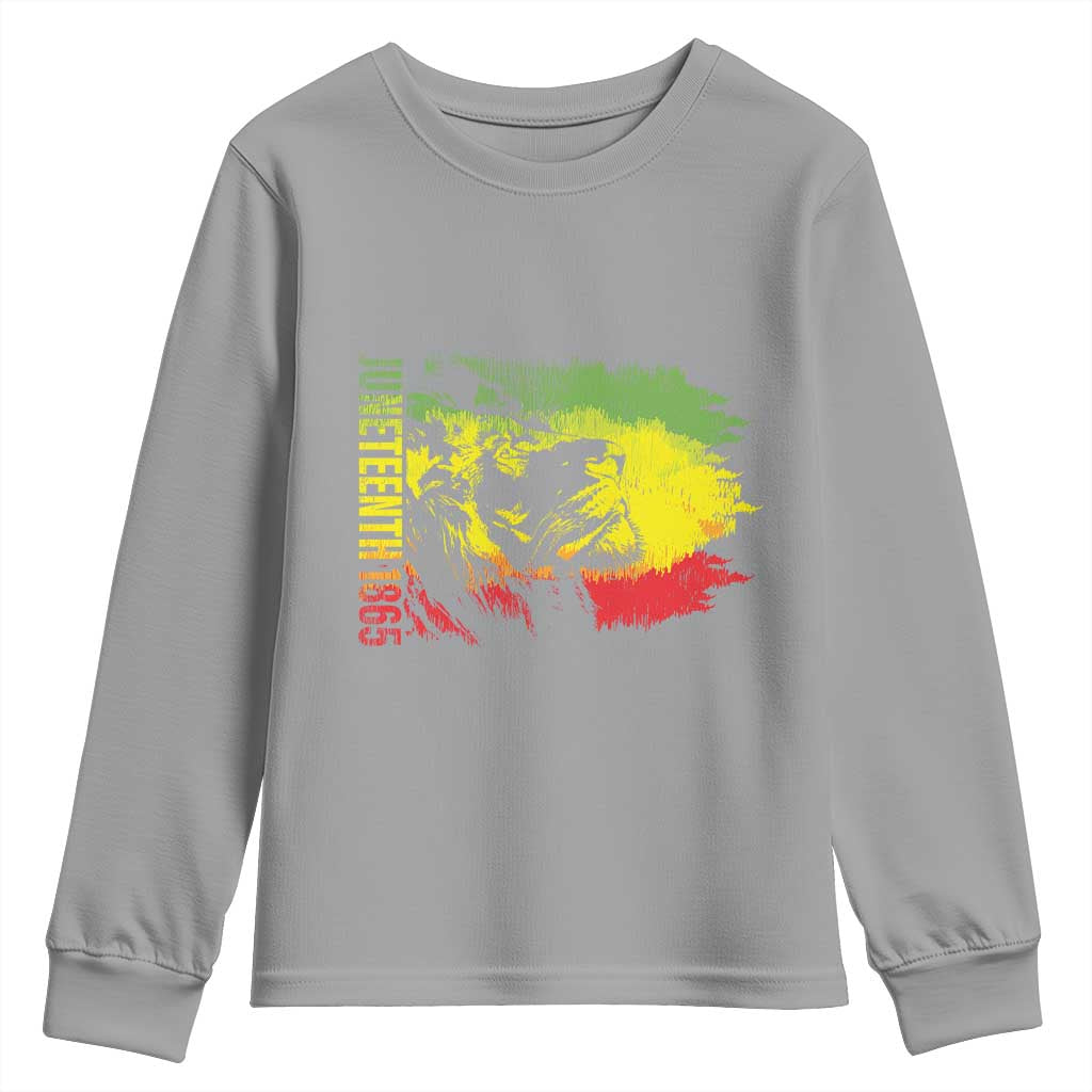 Juneteenth Youth Sweatshirt 1865 African American Lion King TS09