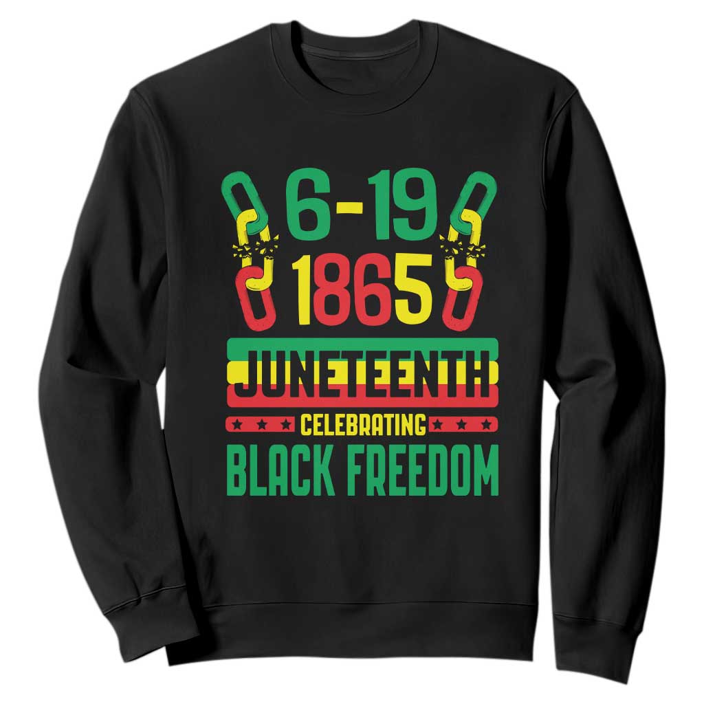 Juneteenth Sweatshirt Celebrating Black Freedom 1865 African American TS09