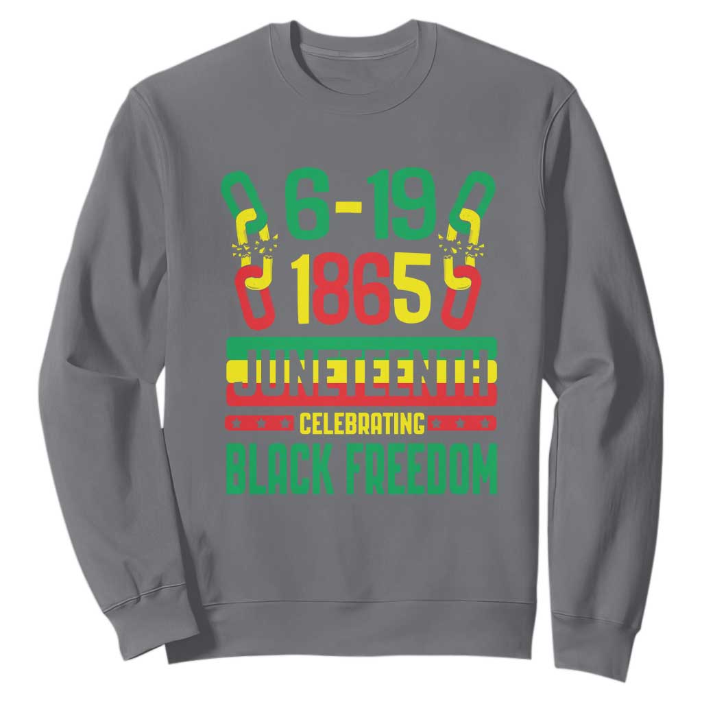 Juneteenth Sweatshirt Celebrating Black Freedom 1865 African American TS09