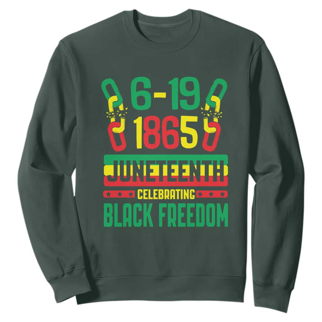 Juneteenth Sweatshirt Celebrating Black Freedom 1865 African American TS09
