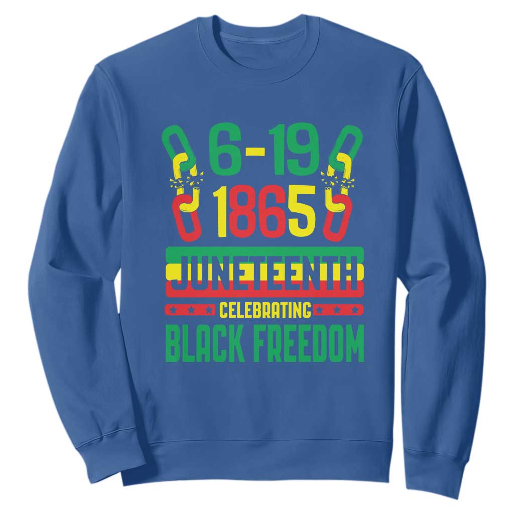 Juneteenth Sweatshirt Celebrating Black Freedom 1865 African American TS09