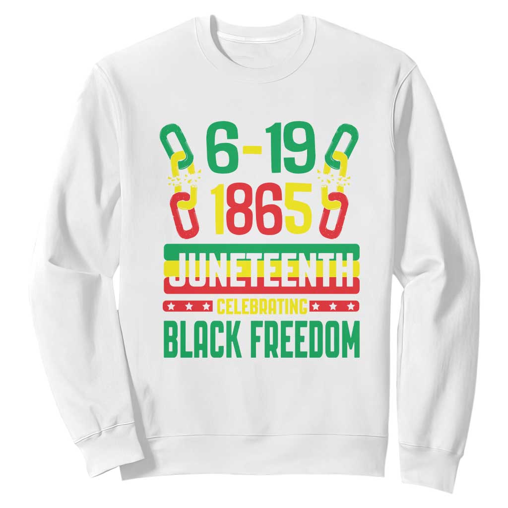 Juneteenth Sweatshirt Celebrating Black Freedom 1865 African American TS09