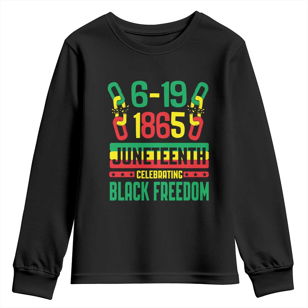 Juneteenth Youth Sweatshirt Celebrating Black Freedom 1865 African American TS09