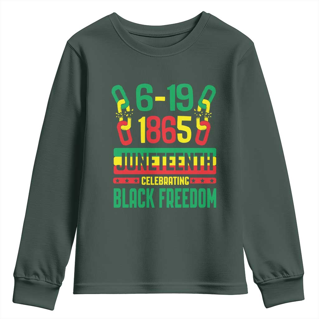 Juneteenth Youth Sweatshirt Celebrating Black Freedom 1865 African American TS09